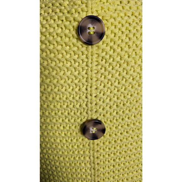 Blu Pepper Yellow Chunky Sweater Oversized Textured Statement Sleeves Size S - Picture 5 of 12